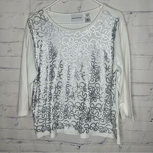 Alfred Dunner large white top